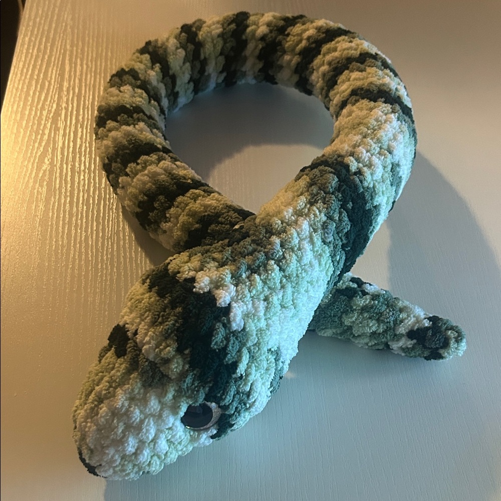 Plush Striped Snake Toy handstitched with love ❤️